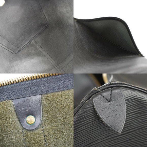 LOUIS VUITTON Keepall 45 Travel Hand Bag Epi Leather Black France M42972 86JE786 - Picture 7 of 10